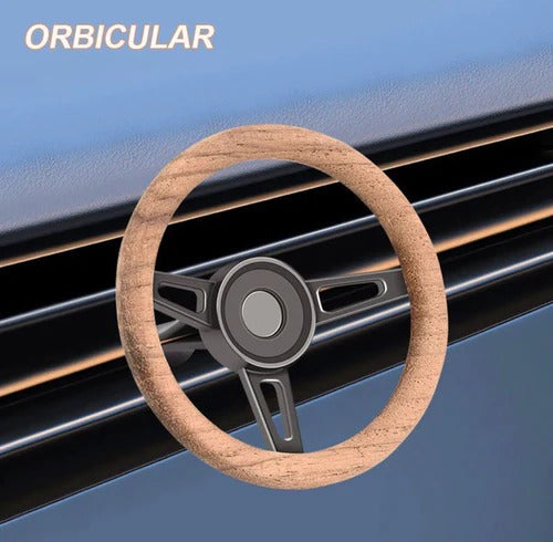 Universal Mini Steering Wheel Car perfume Long lasting Fragrance For AC Grill D-Shape Air Conditioner