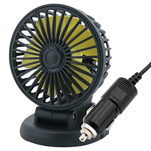 Portable Fan 360° Single Head Rotating With Adjustable 180° Up Down For Desktop/ Car / Truck Van 5 Inch Size