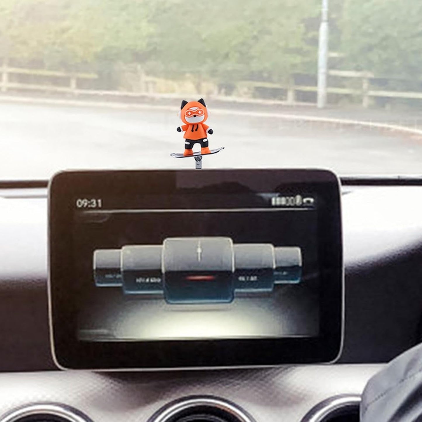 1 Pc Universal Dashboard Sliding Character Car Interior Decoration Accessories