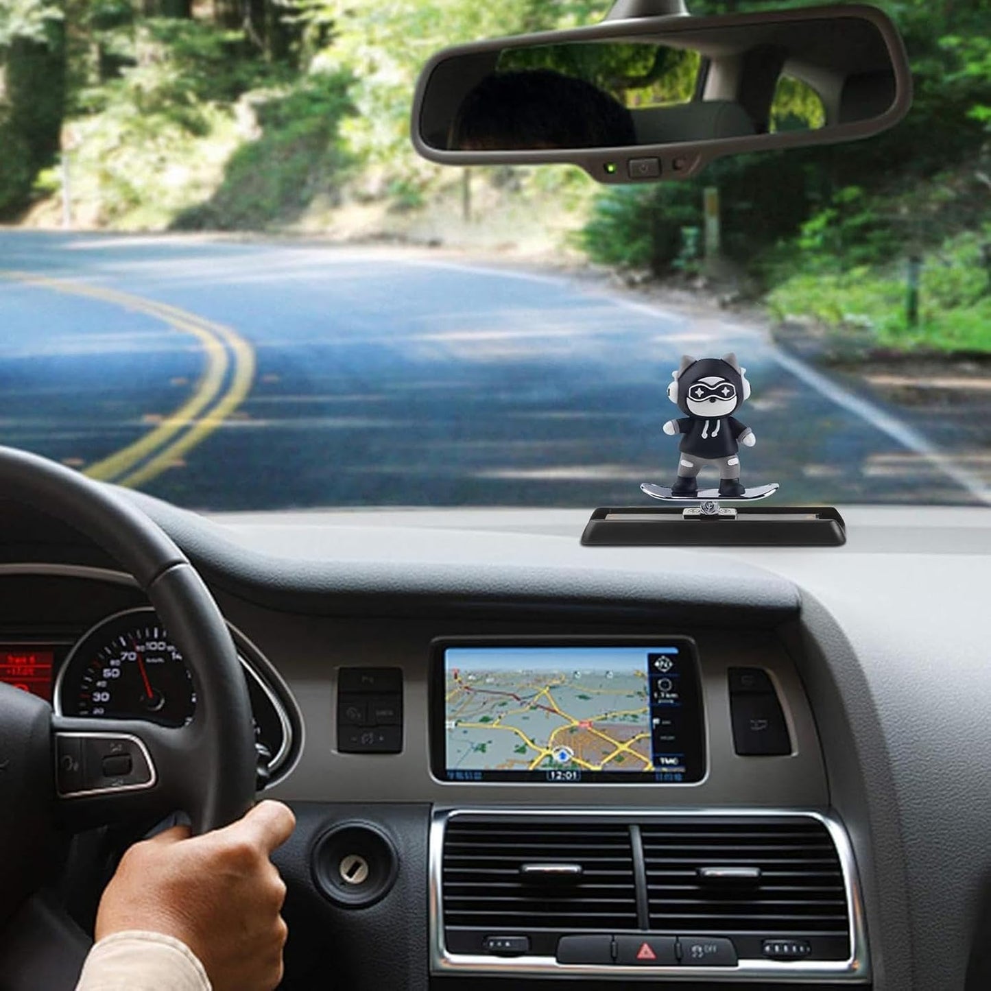 1 Pc Universal Dashboard Sliding Character Car Interior Decoration Accessories